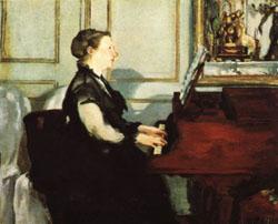 Edouard Manet Mme.Manet at the Piano Germany oil painting art